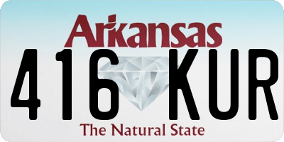 AR license plate 416KUR