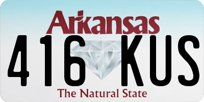 AR license plate 416KUS