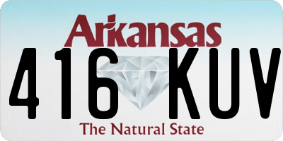AR license plate 416KUV