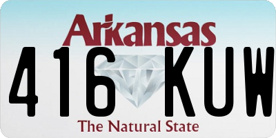 AR license plate 416KUW