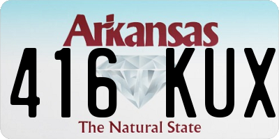 AR license plate 416KUX