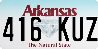 AR license plate 416KUZ
