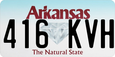 AR license plate 416KVH
