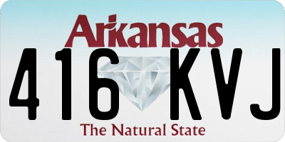 AR license plate 416KVJ