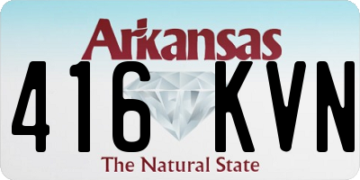 AR license plate 416KVN