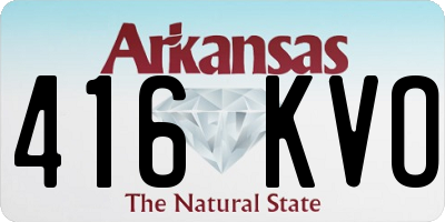 AR license plate 416KVO