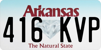 AR license plate 416KVP