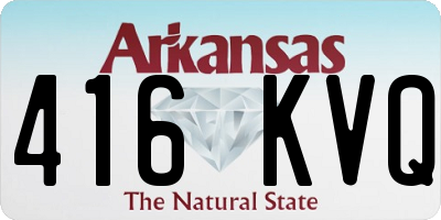 AR license plate 416KVQ