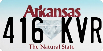 AR license plate 416KVR