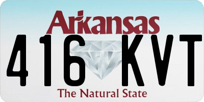AR license plate 416KVT