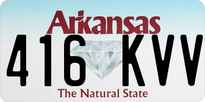 AR license plate 416KVV