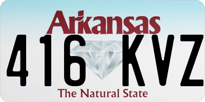 AR license plate 416KVZ