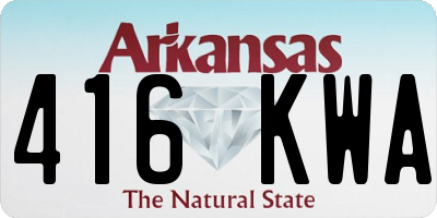 AR license plate 416KWA