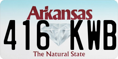 AR license plate 416KWB