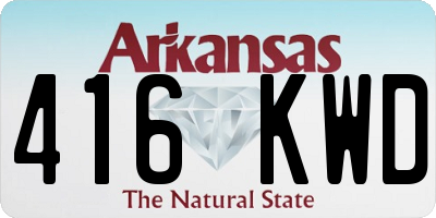 AR license plate 416KWD