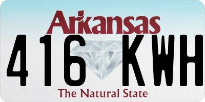 AR license plate 416KWH