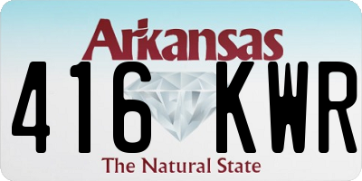 AR license plate 416KWR