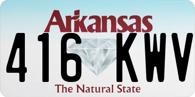 AR license plate 416KWV