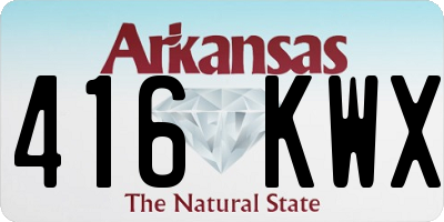 AR license plate 416KWX
