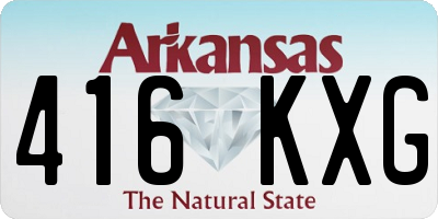 AR license plate 416KXG