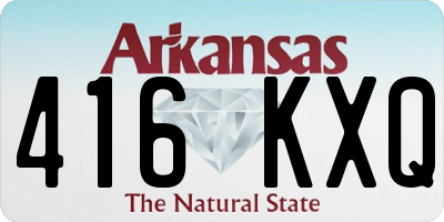 AR license plate 416KXQ