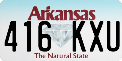AR license plate 416KXU