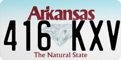AR license plate 416KXV