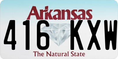 AR license plate 416KXW