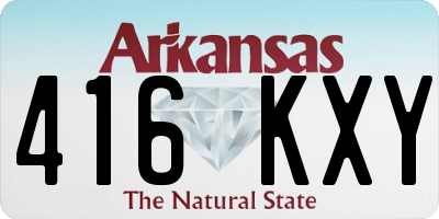 AR license plate 416KXY