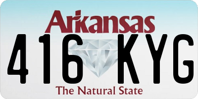 AR license plate 416KYG
