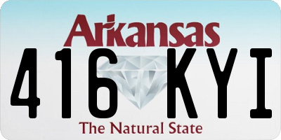 AR license plate 416KYI