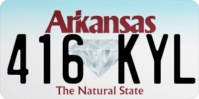 AR license plate 416KYL