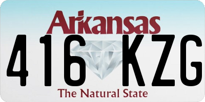 AR license plate 416KZG