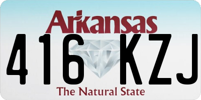 AR license plate 416KZJ