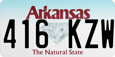 AR license plate 416KZW