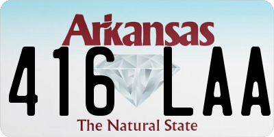 AR license plate 416LAA