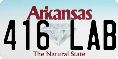 AR license plate 416LAB
