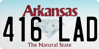 AR license plate 416LAD