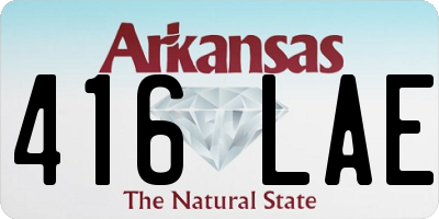 AR license plate 416LAE
