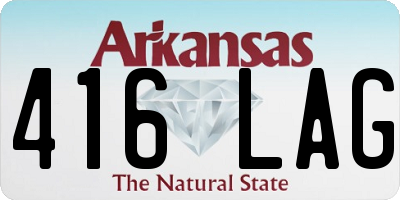 AR license plate 416LAG