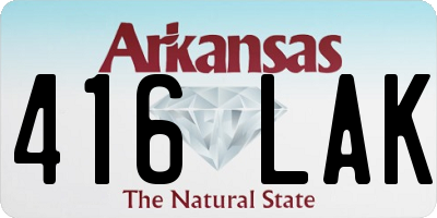 AR license plate 416LAK