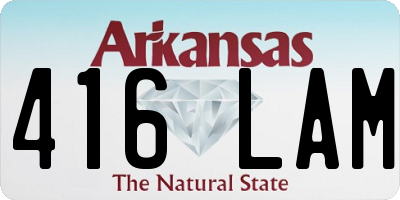 AR license plate 416LAM