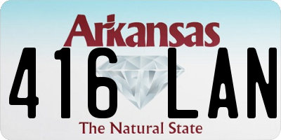 AR license plate 416LAN