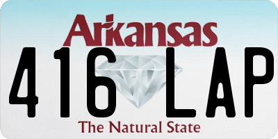 AR license plate 416LAP