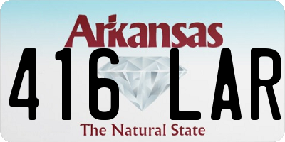 AR license plate 416LAR