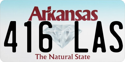 AR license plate 416LAS