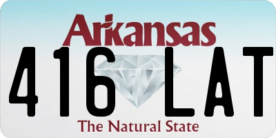 AR license plate 416LAT