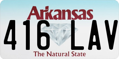 AR license plate 416LAV