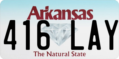 AR license plate 416LAY