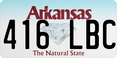 AR license plate 416LBC